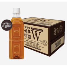 코카콜라음료 태양의 식후비법 w차 라벨프리 500ml 24페트, 500ml x 24펫, 24개