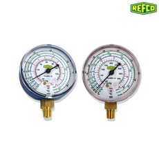 REFCO 레프코 M2-255-DS-R32 냉매가스 압력게이지 (저압)