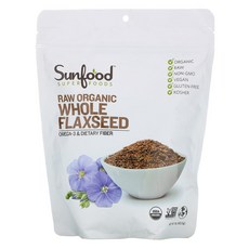 Superfoods Raw Organic Whole Flaxseed 453.5g, 1개