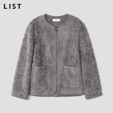 [리스트(LIST)] 캐주얼 부클 집업 재킷_TWUJKL82510_LG