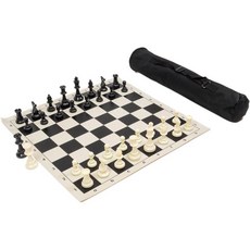 체스퀸 국제대회용 20인치 체스세트, 블랙, 1개