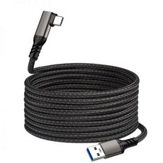 USB연결선 연장선 케이블 오큘러스 퀘스트 2 VR 헤드셋용 데이터 라인 충전 USB 32 C 전송 5M, 1) Grey - 3m, 1개