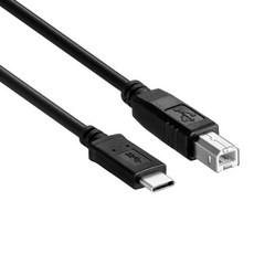 USB B ~ USB C 프린터 케이블 2.0 USB C에서 USB B 프린터 케이블 USB C 케이블
