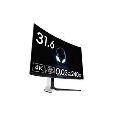 Dell AW3225QF 32인치 곡면 유기 EL Alienware 게이밍 모니터-무휘점 교체/4K/QD-OLED/1700R 곡면/DP1.4×1