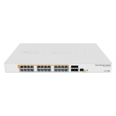 [MikroTik] L3 PoE 500W 24포트 4SFP+ 관리형 허브 이중부팅 CRS328-24P-4S+RM - Divx플레이어