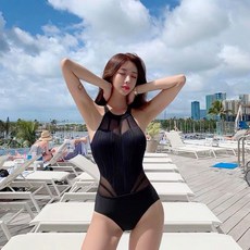 아그넬블랙스완모노키니