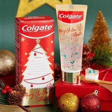 1+1 원플원 콜게이트 colgate 크리스마스 에디션 트리디자인 치약 95g