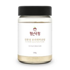청년곡창 친환경 새싹보리 분말 가루 100g 네이버 건강분말 랭킹1위제품. 뿌리까지 갈아넣은 국산 보리순 100%, 1개, 아이보리 100g