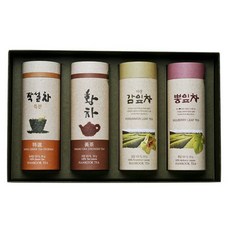 [식품명인 54호] 사계절세트 2호( 특선+황차+감잎차+뽕잎차), 1개, 1개입
