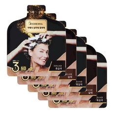 리체나 이지 스피디 샴푸형 염색제 갈색/흑갈색 5팩, 01. 갈색 5팩