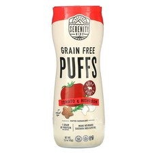 Serenity Kids 퍼프스 토마토 앤 머쉬룸 Serenity Kids Grain Free Puffs Tomato & Mushroom, 2개, 43g, -