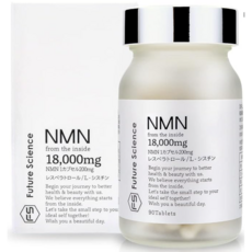 Future Science NMN 18000mg 보충제 고순도 100% 90알 / 효모발효 / 일제에이징케어 미용성분/시스틴/레스베라트롤 함유, 1개