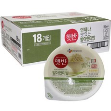 CJ제일제당 햇반 발아현미쌀밥 210G X 18입