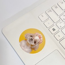 강아지 고양이 애견 반려견 캐릭터 굿즈 스티커 소량 주문 제작, [바로구매 후] 연락처 적어주시면 연락드려요!