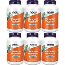 나우푸드 크롬 피콜리네이트 200mcg 베지캡슐, 250정, 6개