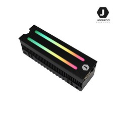 장우컴퍼니 JW-HTK08 M.2 SSD RGB 방열판, 그레이, 그레이