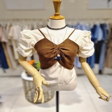 뷔스티에블라우스