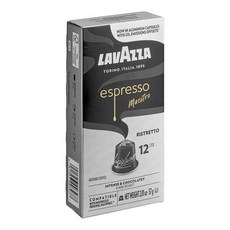 Lavazza Espresso Maestro Lungo 알루미늄 캡슐 네스프레소* 오리지널 머신과 호환 라이트 에스프레소 로스트 100% 아라비카 60캡슐 177191, 커피, 10 Count (Pack of 1), 1개