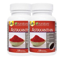 트루네이처 trunature Astaxanthin 아스타잔틴 12mg 120캡슐, 4개, 120정
