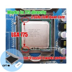 인텔 제온 L5420 코어 2 쿼드 Q9300 cpu와 2.5GHz 12M 1333Mhz cpu는 LGA775 마더 보드에서 작동합니다.