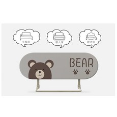 난간안전바 휴대용 침대가드 난간펜스 가드레일 추락, 노랑기린-180cm