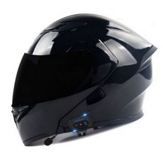 요타치 블루투스 헬멧 시스템 풀페이스 오토바이헬멧 경량 일체형 바이크 하이바 3XL, 6_블랙+블랙쉴드+3종세트포함