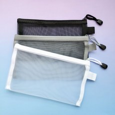 지퍼 메쉬 파우치 3color 가방, 1개, 본상품선택