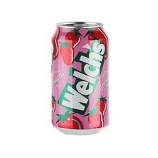 웰치스소다 농심 캔음료 탄산음료 355ml(딸기), 355ml, 8개