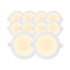 라인라이팅 LED 4인치 다운라이트 10W (벌레유입방지/방습), 10개, 전구색