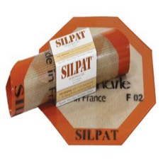 Silpat Non-Stick Silicone Microwave Baking Mat 10.25” Diameter Octagon Silpat 붙지 않는 실리콘 마이크로 웨이브 베이, 1