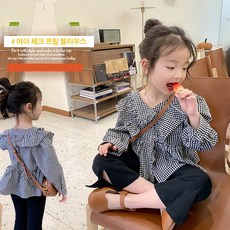 키즈프릴블라우스