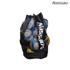 [Nassau] 축구공 볼가방 15개입 볼 운반용 볼망 다용도 공가방, 1개, 블랙
