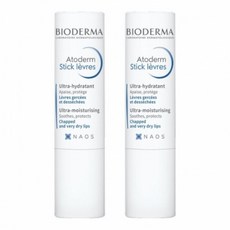 바이오더마 Bioderma 아토덤 스틱 레브르 립밤 4g 듀오 세트 146041, 2개