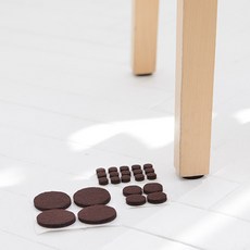 3M 소음방지패드 긁힘방지패드 의자다리커버 의자소음방지 가구소음방지패드 브라운 162개입 기획팩, 1개