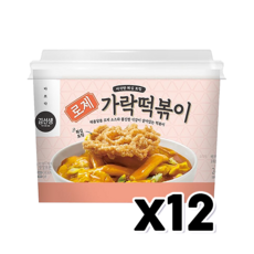 바르다김선생 로제 가락떡볶이 즉석용기컵 242g x 12개