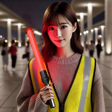 촛불 집회 시위 응원봉 안전봉 야광 신호봉 주차단속 차단봉 유도봉 경광봉, 2개