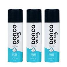 도루코 WIN3 리프레싱 쉐이빙폼 210ml x 3개