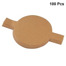 100pcs 라운드 케이크 팬 라이너 비 스틱 실리콘 종이 베이킹 시트 종이 양피지 패드 (자연 색상 6 인치)|베이킹 & 페이스트리 도구|, 단일, 1개