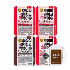 추억의 국민학교 떡볶이 4팩(오2+매1+짜1)+사은품, 600g, 4팩
