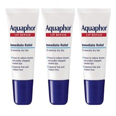 Aquaphor Lip Repair Ointment 아쿠아퍼 립 리페어 오인트먼트 립밤 10mL x 3팩