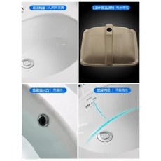 간이 샤워기 일체형 이동식 긴 다리 세면대 화살표 도자기대 손세면대 가정용 화장실 박음식, 13 AP416B(610x470x190mm