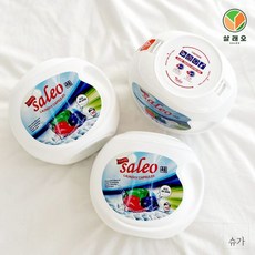 살래오 2+1 캡슐세제 세탁세제 세탁기 고농축 대용량 플로럴머스크향 40개입, 3개