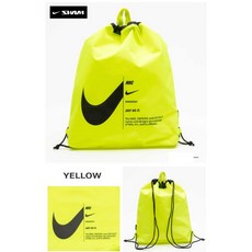 나이키 NIKE 스윔 수영 가방 베이직 드로 스트링 풀 다용도 가방 1994024-002, 볼트형광