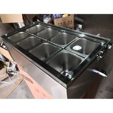 미니 반찬 냉장고 식당 저온 보관 보온고 신선유지 밧드 쇼케이스, 2줄 8칸(유리덮개)