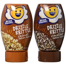 Kernel Season's 커널 시즌스 Drizzle Brittle 카라멜 초코 팝콘 토핑, 1개