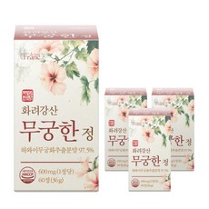 [정품] 화려강산 무궁한 정 [97.5%] 식약청인증 해썹, 4개, 60정