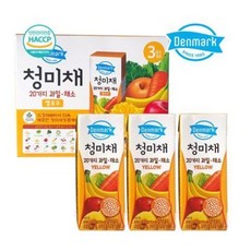 동원 청미채 20가지 과채주스 옐로우 200ml x 24팩, 동원 청미채 옐로우 200ml x 24팩 CC