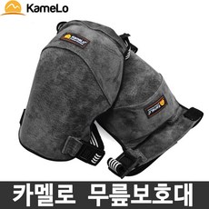 카멜로 가죽 무릎보호대 AK-2 충격완화 우레탄폼, 1개