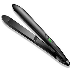 고데기 YITRUST Hair Straightener and Curler 2 in 1 Ceramic Flat Iron 1&rdquo; for All Hair with Adjustable LCD Temperature 450F Fast Heats Up, 본문참고, 옵션 1 Size = 026-Black