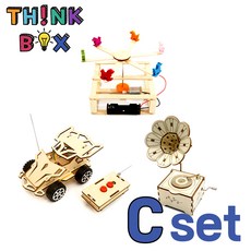 Think Box 과학교구 STEAM 똘똘이들의 장난감 키덜트놀이, C (22.회전목마+38.레이싱카+51.축음기)